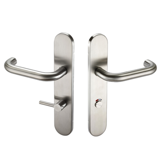ASEC Radius Backplate Lever Furniture DDA - Lever Bath