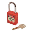 ASEC Safety Lockout Tagout Padlock - Red
