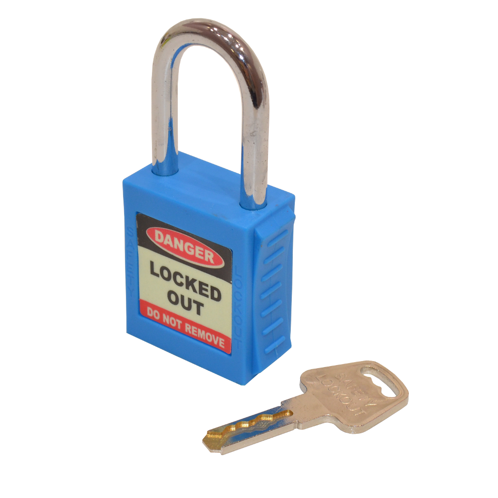 ASEC Safety Lockout Tagout Padlock - Blue