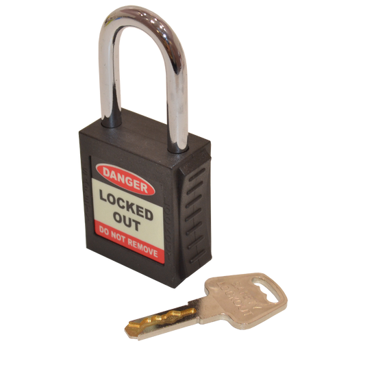 ASEC Safety Lockout Tagout Padlock - Black