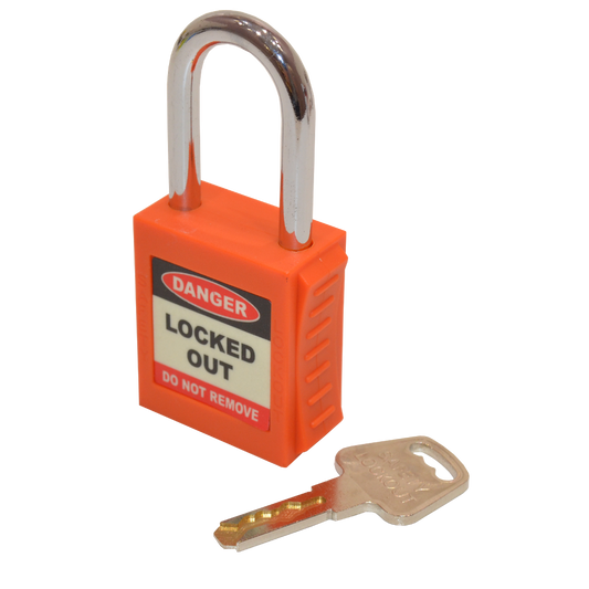 ASEC Safety Lockout Tagout Padlock - Orange