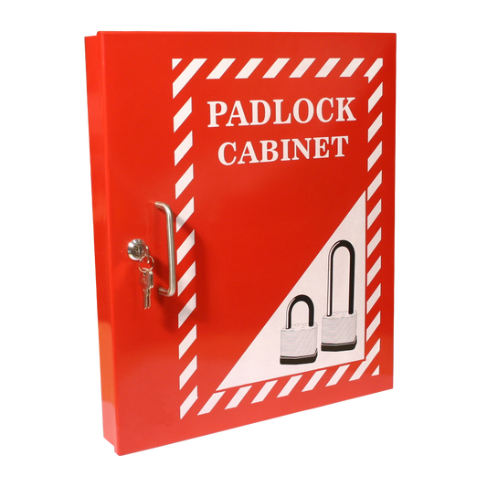 ASEC Lockout Tagout Padlock Cabinet - Red