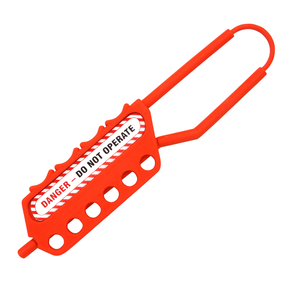 ASEC Nonconductive Lockout Tagout Hasp 6 Holes 6mm Thread - 6 Holes