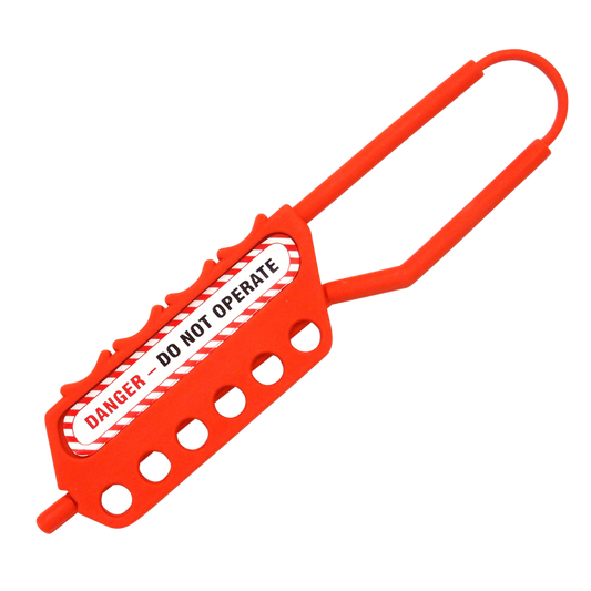 ASEC Nonconductive Lockout Tagout Hasp 6 Holes 6mm Thread - 6 Holes