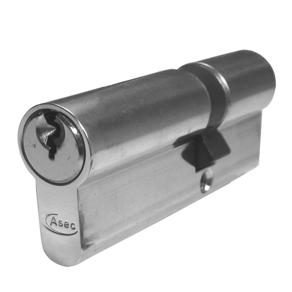 ASEC 5-Pin Euro Double Cylinder - 80mm 30/50 (25/10/45) KD NP