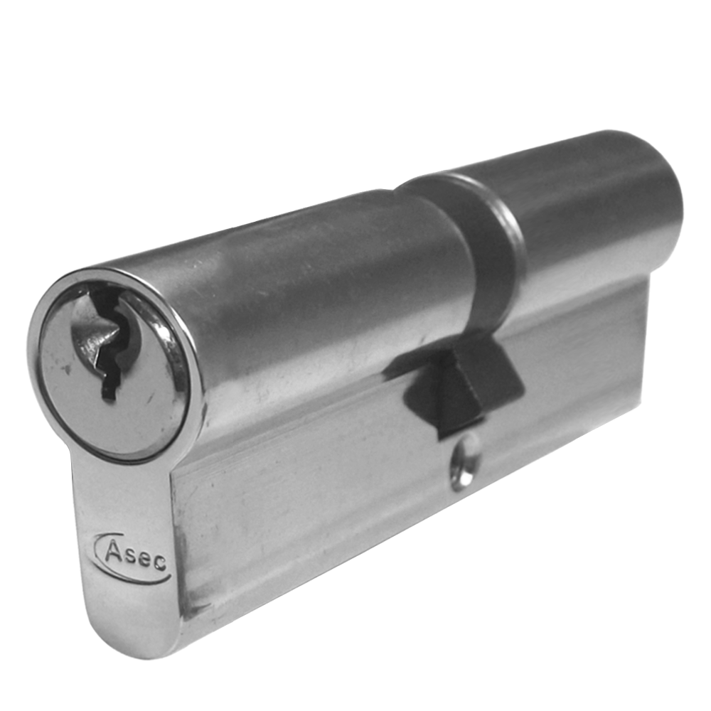 ASEC 5-Pin Euro Double Cylinder - 90mm 45/45 (40/10/40) KD NP