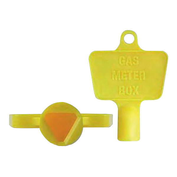ASEC Yellow Plastic Meter Box Key - Yellow