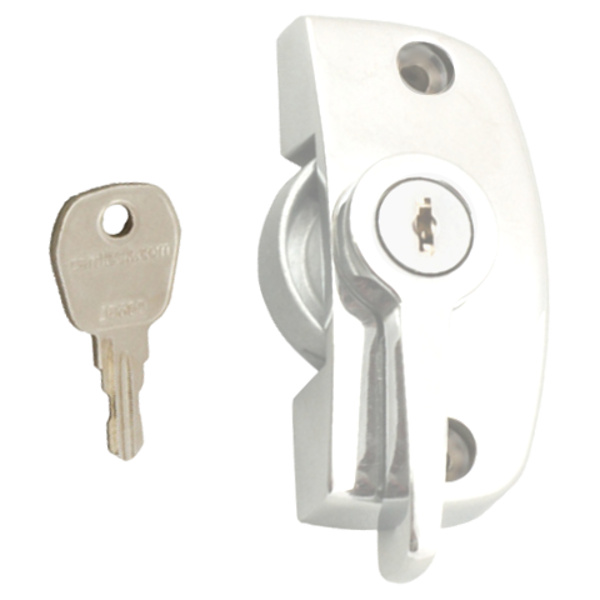 ASEC Window Pivot Lock - White Locking Without Keep