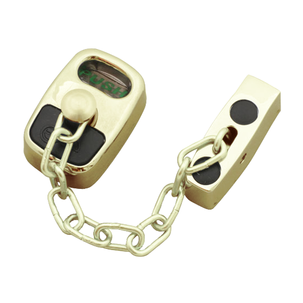 ASEC Door Chain with Fixing Kit - Gold
