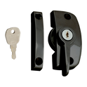 ASEC Window Pivot Lock - Black Locking With 11.5mm Keep