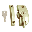 ASEC Window Pivot Lock - Gold Locking With 11.5mm Keep