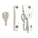 ASEC Window Pivot Lock - White Locking With 8.5mm Keep