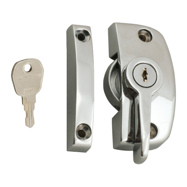 ASEC Window Pivot Lock - Chrome Locking With 8.5mm Keep