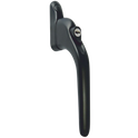 ASEC Espag Inline Handle With Spindle - Black - 40mm Spindle