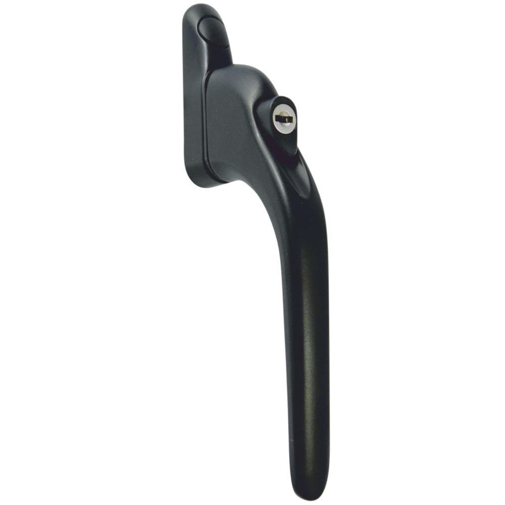 ASEC Espag Inline Handle With Spindle - Black - 40mm Spindle