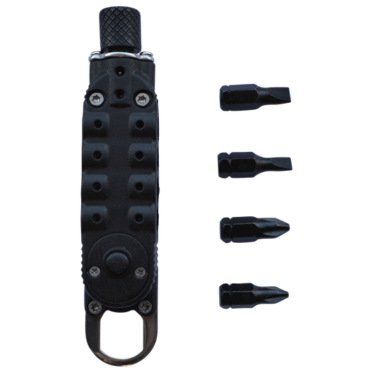 ASEC Mini Screwdriver Set With Torch Key Ring - 6 Per Card