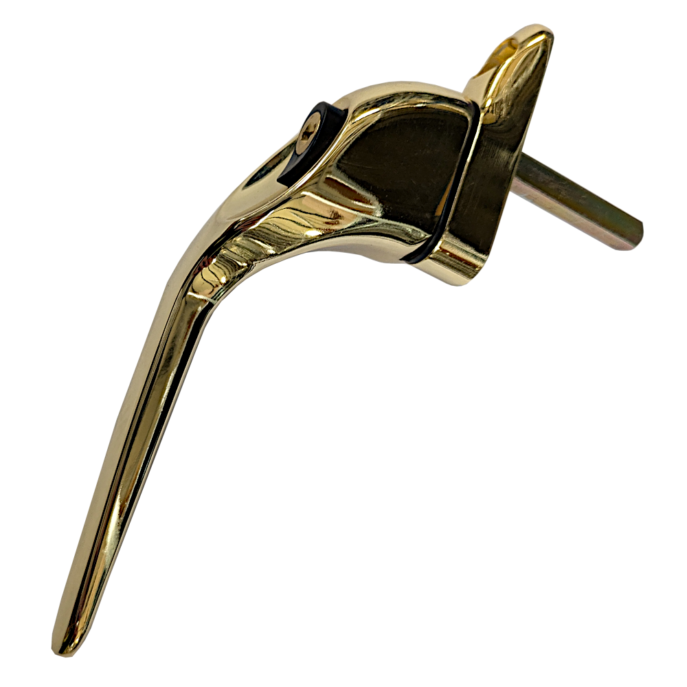 ASEC Offset Window Handle - LH Gold (Polished)