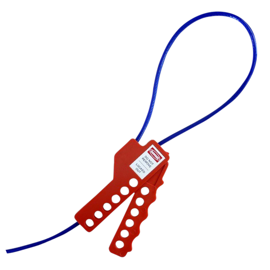 ASEC Multi-Purpose Cable Lockout Hasp - 2.5m Nylon Coated Steel