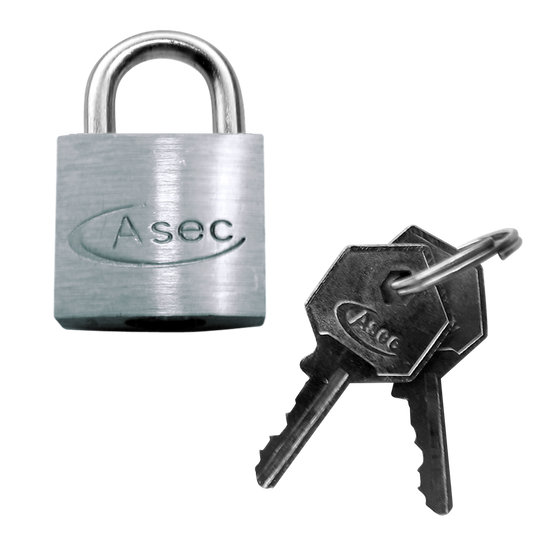 ASEC KD Open Shackle Chrome Finish Padlock - 60mm KD Visi