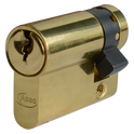 Asec Euro Half Cylinder With Adjustable Cam - 5 Pin - 45mm (35/10) PB