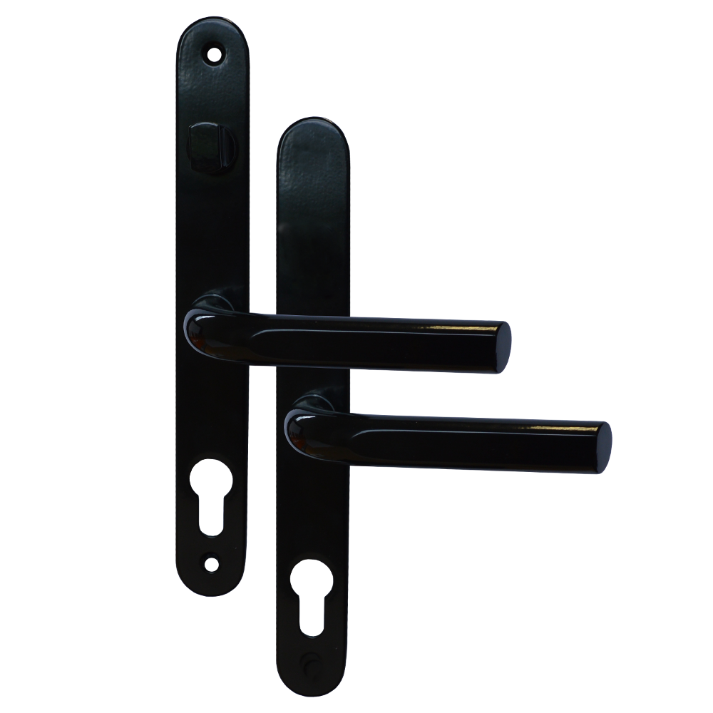 ASEC 68mm Lever UPVC Door Furniture With Snib - Black