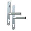 ASEC 68mm Lever UPVC Door Furniture With Snib - Silver