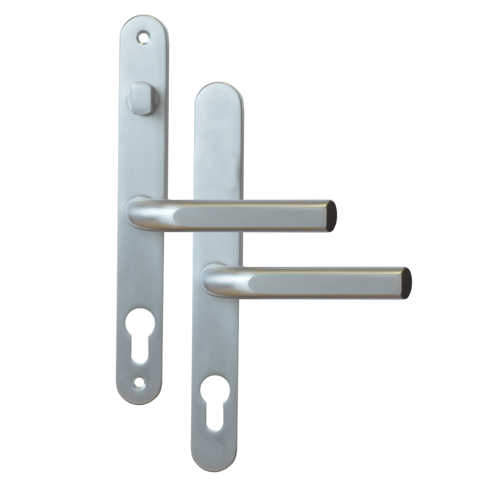 ASEC 68mm Lever UPVC Door Furniture With Snib - Silver