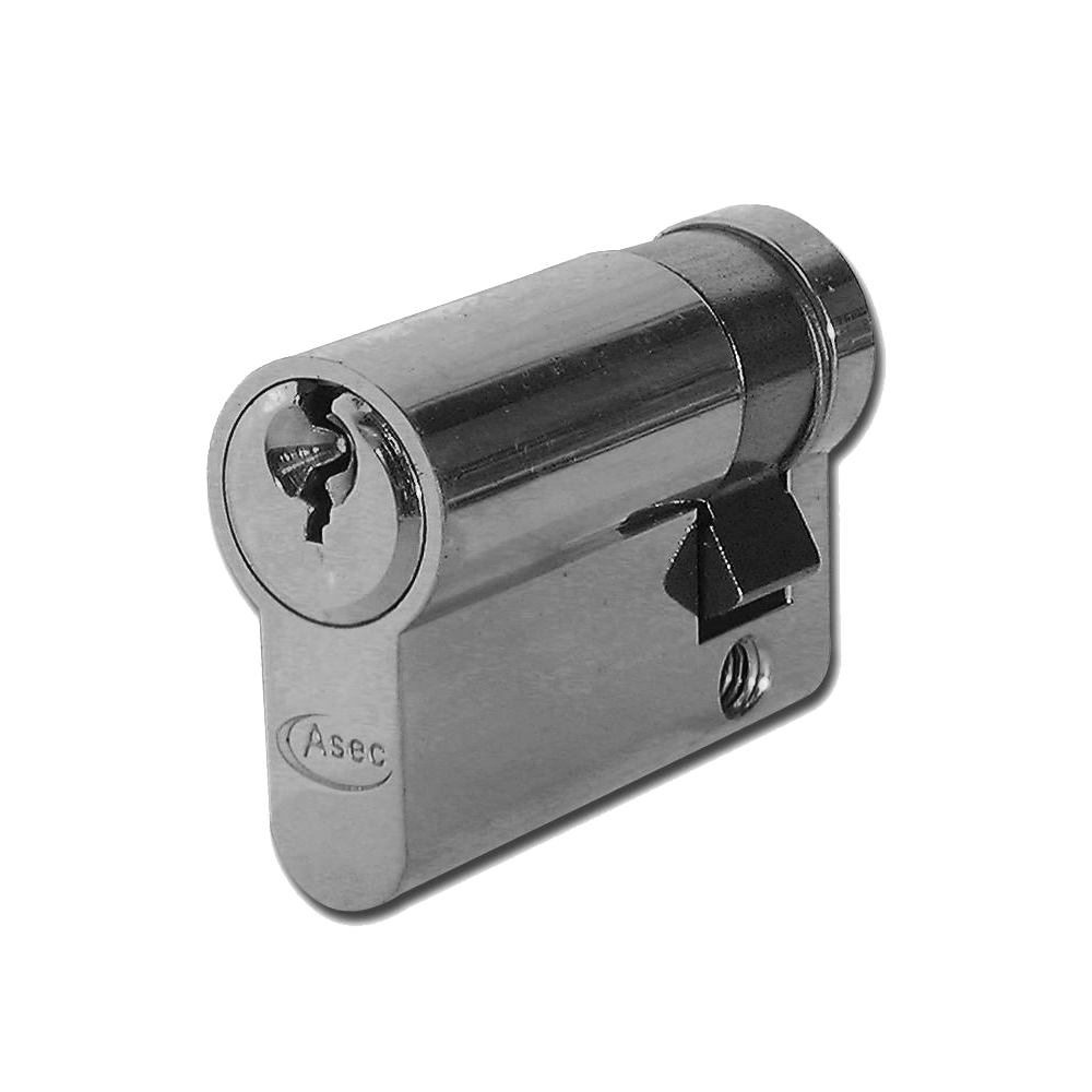 ASEC 5-Pin Euro Half Cylinder - 45mm (35/10) KD NP