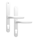 ASEC 68mm Lever UPVC Door Furniture No Snib - White