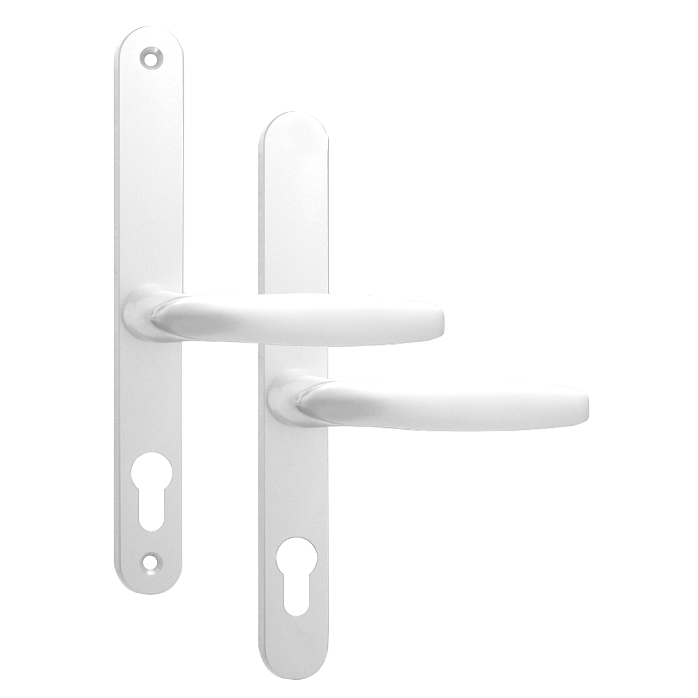 ASEC 68mm Lever UPVC Door Furniture No Snib - White