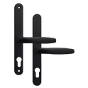 ASEC 68mm Lever UPVC Door Furniture No Snib - Black