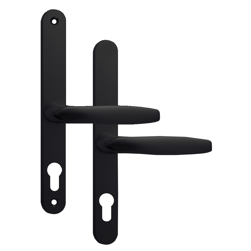 ASEC 68mm Lever UPVC Door Furniture No Snib - Black