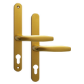 ASEC 68mm Lever UPVC Door Furniture No Snib - Polished Gold
