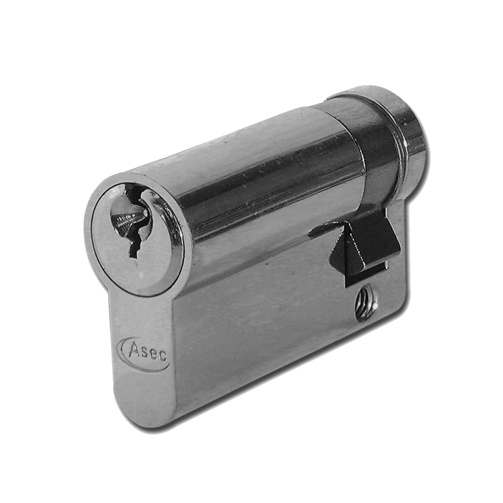 ASEC 5-Pin Euro Half Cylinder - 50mm (40/10) KD NP