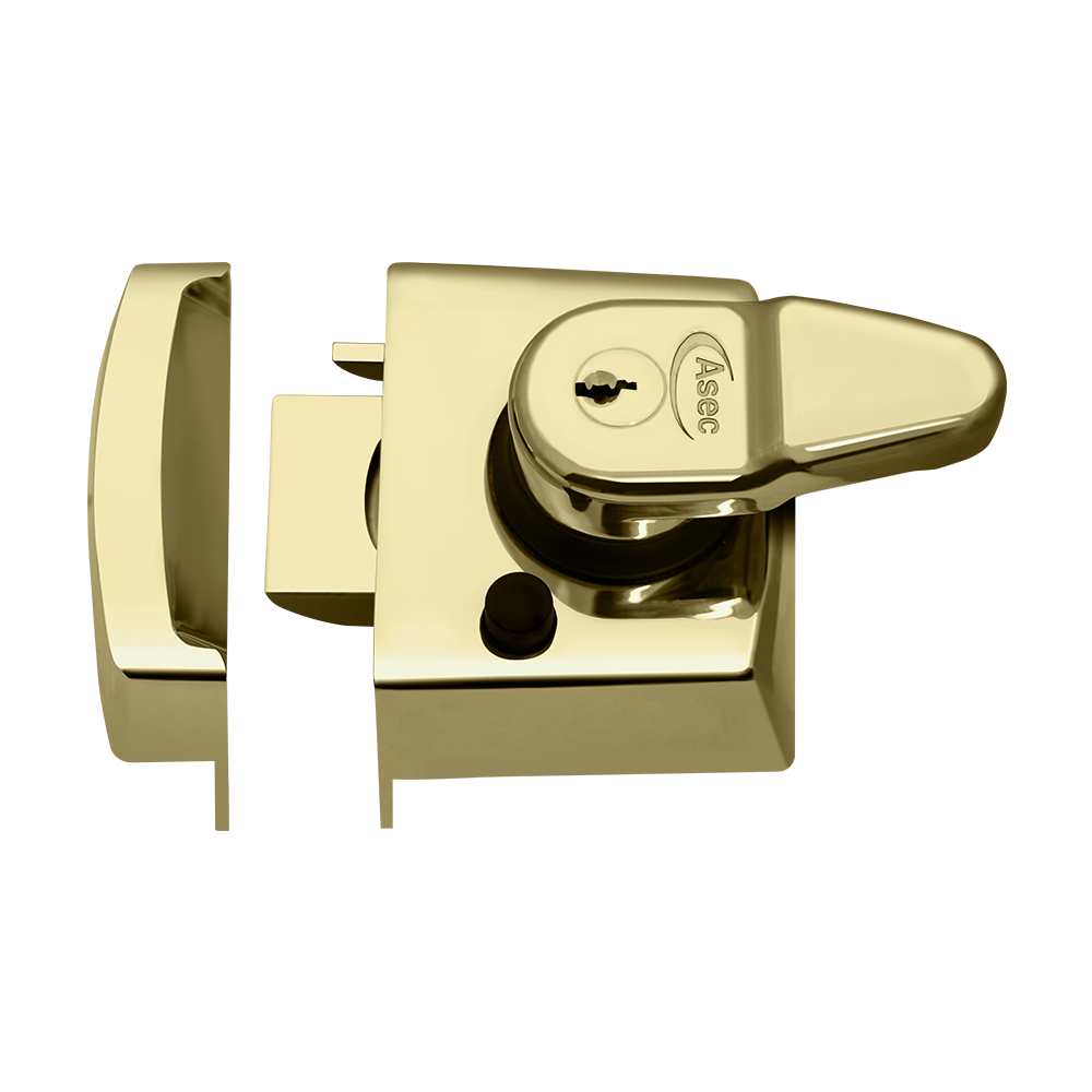 ASEC Kite BS Auto Deadlocking Nightlatch - 40mm PB Visi