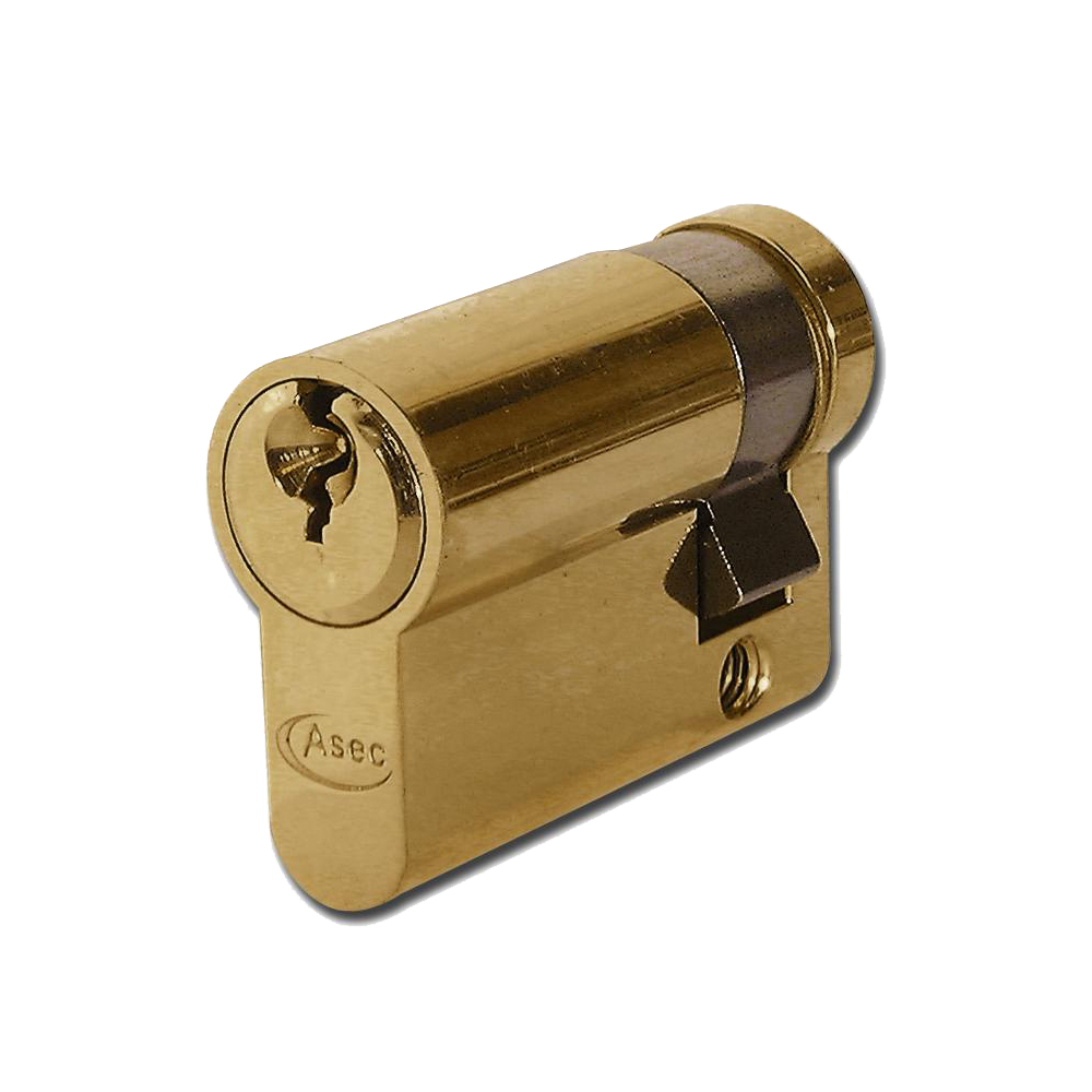 ASEC 5-Pin Euro Half Cylinder - 45mm (35/10) KD PB