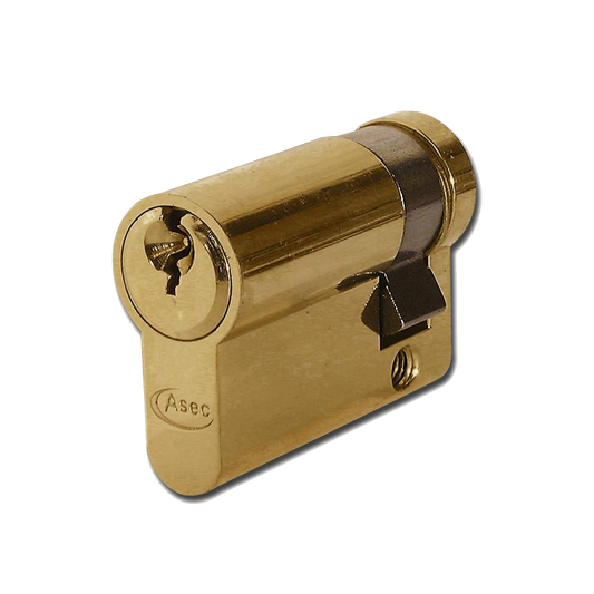 ASEC 5-Pin Euro Half Cylinder - 45mm (35/10) KD PB
