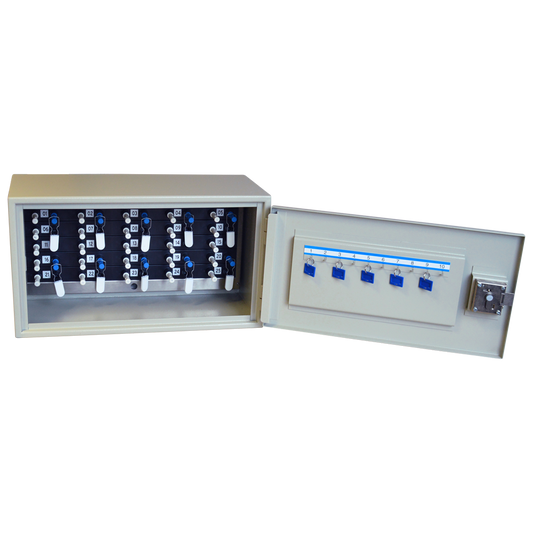 ASEC 25 Capacity Peg In Peg Out Key Cabinet - 25 Retention Pegs, 10 Access Pegs