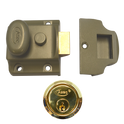 ASEC Traditional Non-Deadlocking Nightlatch - 40mm GRN with PB Cylinder Boxed