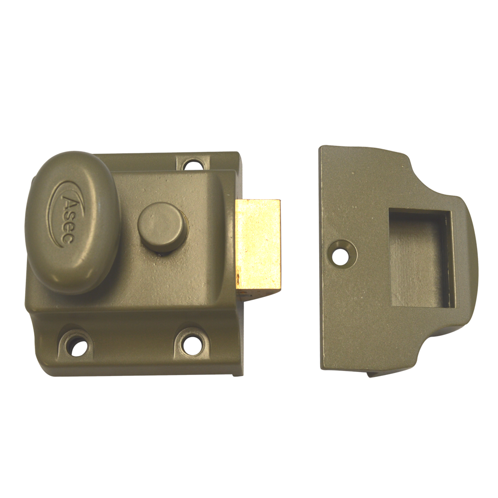 ASEC Traditional Non-Deadlocking Nightlatch - 40mm GRN Case Only Boxed