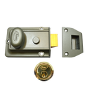 ASEC Traditional Non-Deadlocking Nightlatch - 60mm GRN with PB Cylinder Boxed
