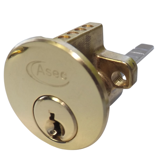 ASEC 5-Pin Rim Cylinder - PB KD (Visi)