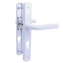 ASEC 70 Lever/Lever Door Furniture To Suit Ferco - 200mm Backplate - White