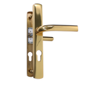 ASEC 70 Lever/Lever Door Furniture To Suit Ferco - 200mm Backplate - Polished Gold