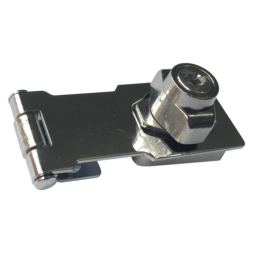 ASEC Lockable Hasp - 75mm Chrome
