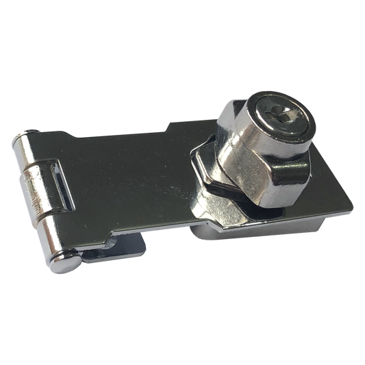 ASEC Lockable Hasp - 75mm Chrome