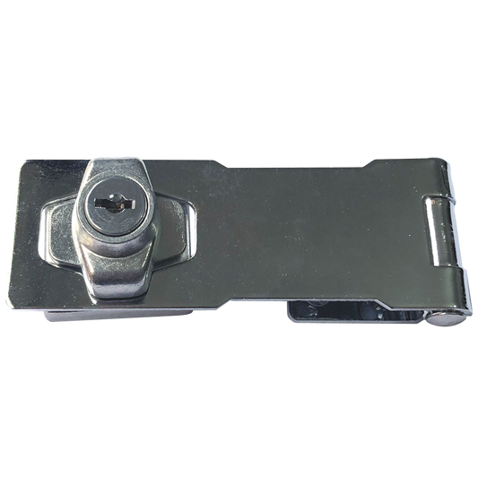 ASEC Lockable Hasp - 115mm Chrome