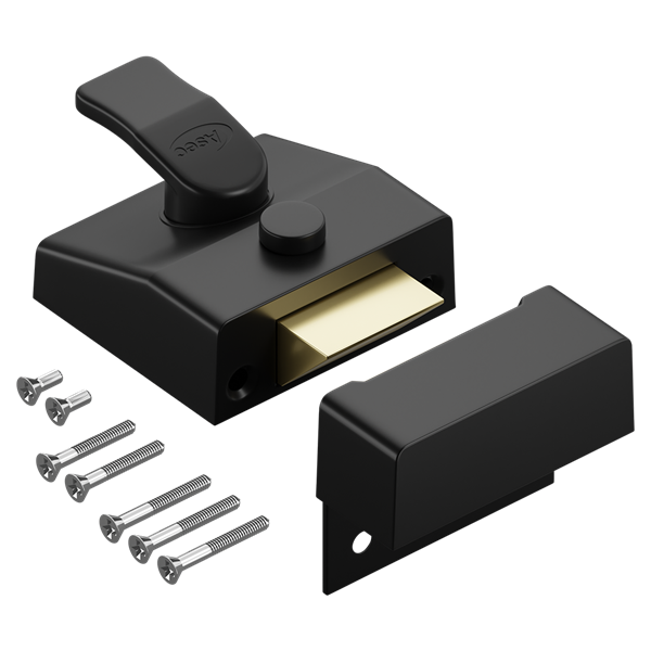 ASEC AS14 & AS18 Non-Deadlocking Nightlatch - 40mm Black Case Only Boxed