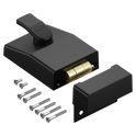 ASEC AS12 Rollerbolt Nightlatch - 60mm Black Case Only Boxed