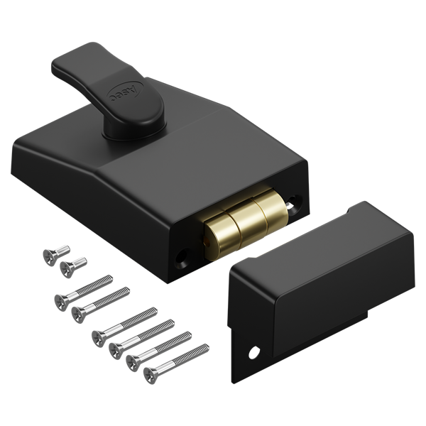ASEC AS12 Rollerbolt Nightlatch - 60mm Black Case Only Boxed